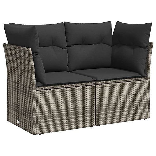 vidaXL Loungesofa Gartensofa 2-Sitzer mit Kissen günstig online kaufen