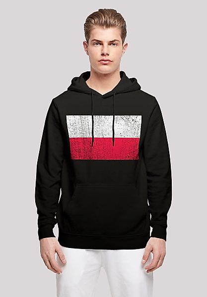 F4NT4STIC Kapuzenpullover "Poland Polen Flagge distressed" Print günstig online kaufen