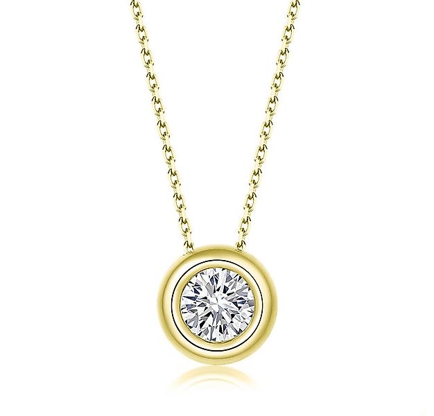 Suzan Gold Kette mit Anhänger Aurevra – Zarte Halskette aus 925 Silber mit günstig online kaufen