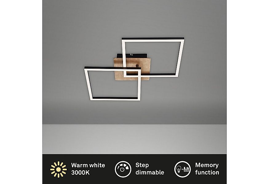 Briloner Leuchten Deckenleuchte LED Deckenlampe Extra-Warmweiß Wohnzimmer S günstig online kaufen