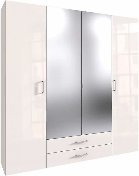 Wimex Drehtürenschrank »Mugano« mit langen oder kurzen Griffen aus Metall, günstig online kaufen