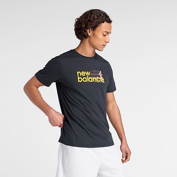 New Balance Trainingsshirt "Heathertech Graphic T-Shirt 2 BLACK" günstig online kaufen