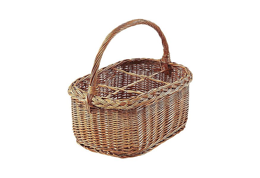 Kobolo Flaschenkorb Flaschenträger für 6 Flaschen aus gekochter Weide günstig online kaufen