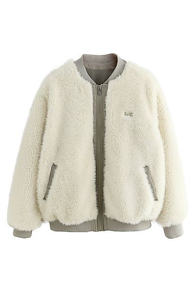 self Fleecejacke Self. Bomberjacke mit Teddykunstfell (1-St) günstig online kaufen