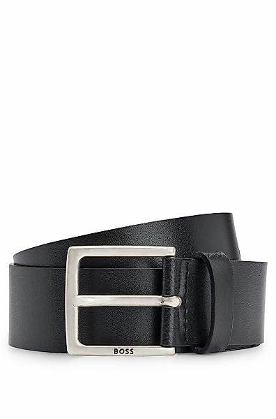 BOSS Ledergürtel "Rummi Sz40" aus italienischem Leder mit Metall-Details in günstig online kaufen