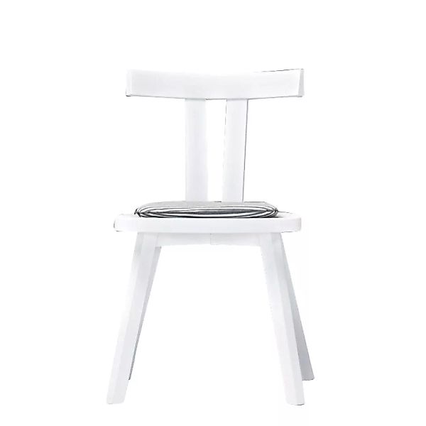 Gervasoni - Gray 23 Stuhl - eiche weiß/lackiert/BxHxT 49x80x47cm/ohne Sitzk günstig online kaufen