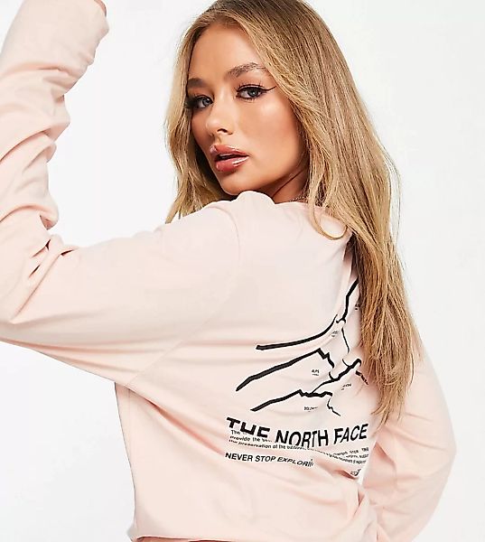 The North Face – Peaks – Langärmliges Shirt in Rosa – exklusiv bei ASOS günstig online kaufen