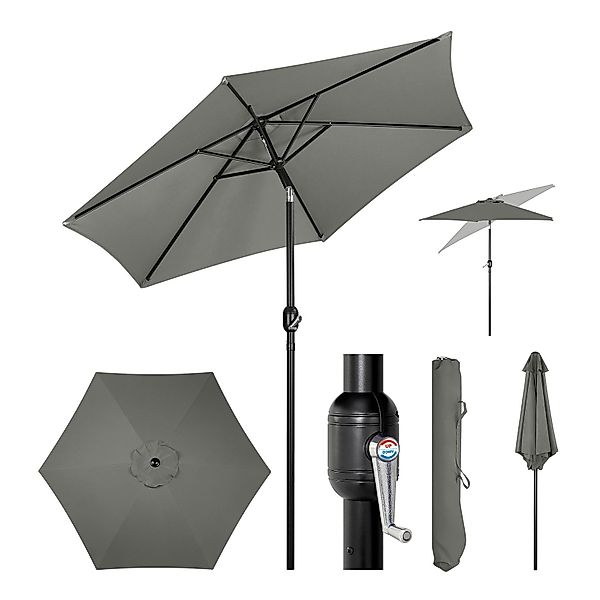 Woltu Sonnenschirm, Strandschirm UV-beständig, 45° knickbar, günstig online kaufen