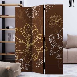 Paravent blickdicht und UV-beständig Blumen Motiv günstig online kaufen