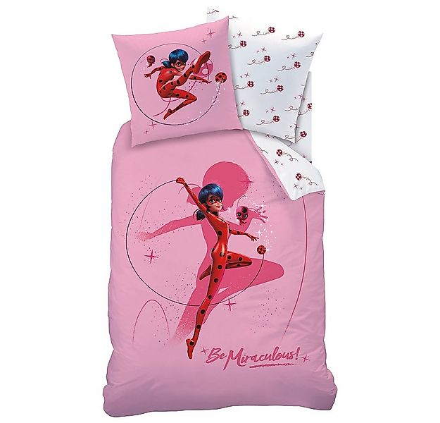 Familando Kinderbettwäsche Miraculous Ladybug 135x200 80x80 cm 100% Baumwol günstig online kaufen