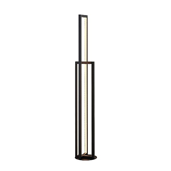 Lucande LED Stehlampe Hylda 9626404 Dimmbar Modern in Schwarz aus Aluminium günstig online kaufen