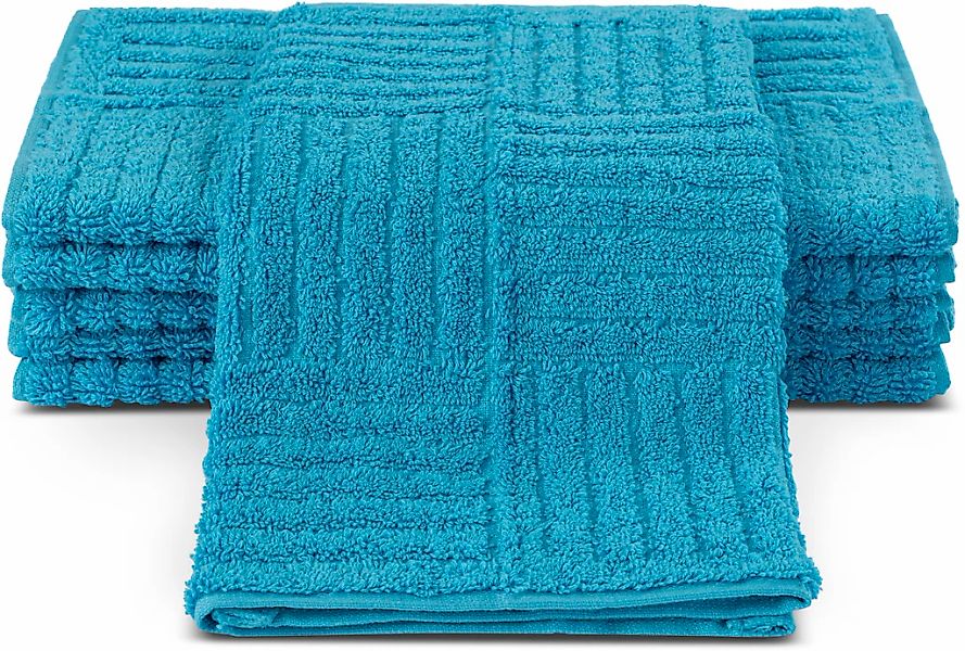 ROSS Gästehandtücher "CARRE" 100% Baumwolle, Rippenstruktur, große Farbausw günstig online kaufen