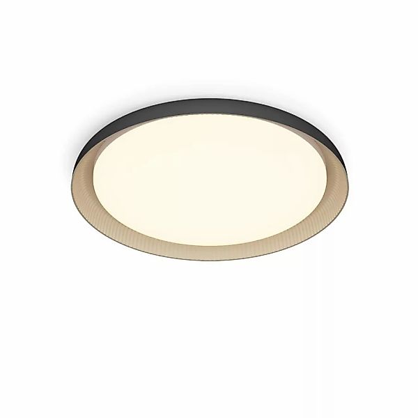 LED Deckenleuchte Pebblo in Schwarz und Beige 10W 1850lm günstig online kaufen