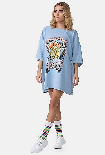 Worldclassca T-Shirt Worldclassca Oversized Front Print T-Shirt lang Sommer günstig online kaufen