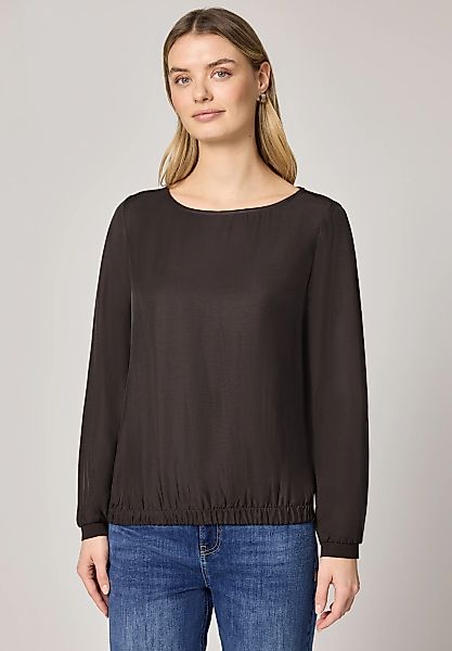 STREET ONE Langarmbluse mit Elastikbund günstig online kaufen