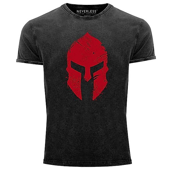 Neverless Print-Shirt Herren Vintage Shirt Print günstig online kaufen