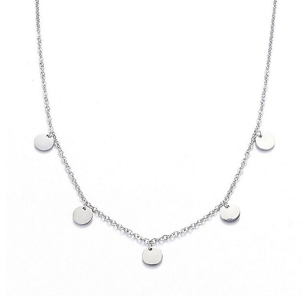 Kim Johanson Kette mit Anhänger Coins (1-tlg), mit 5 Edelstahl-Plättchen, v günstig online kaufen