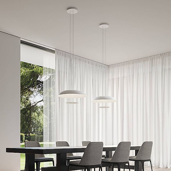 Karman LED-Hängeleuchte BLANCO, Ø 60 cm, weiß, Metall günstig online kaufen