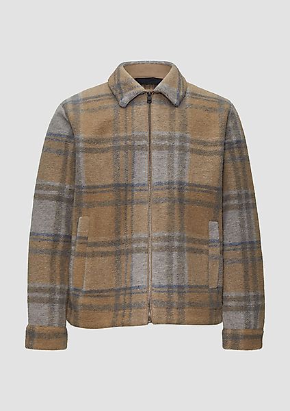 s.Oliver Allwetterjacke Karierte Hemdjacke aus Wollmix günstig online kaufen