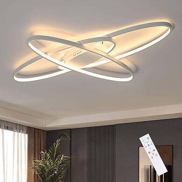 ZMH LED Deckenleuchte Wohnzimmer Dimmbar mit günstig online kaufen