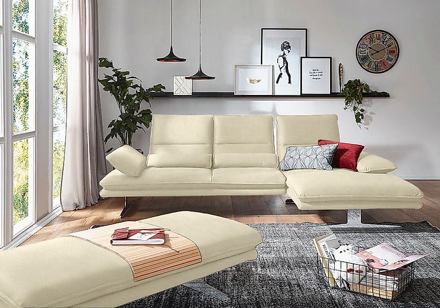 W.SCHILLIG Ecksofa "broadway, Designsofa mit tollem Sitzkomfort, L-Form", S günstig online kaufen