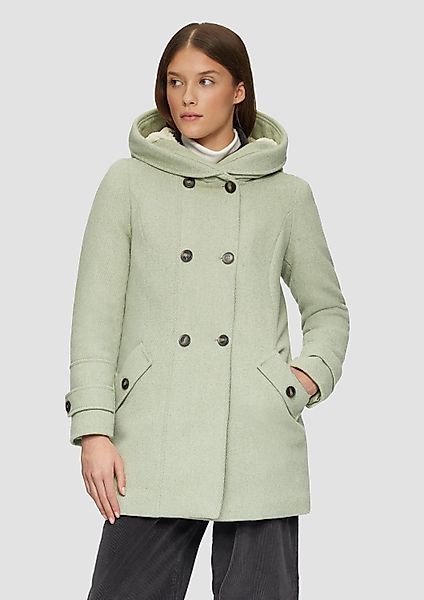 s.Oliver Wintermantel Outdoor-Mantel Strukturierter Wollmantel mit günstig online kaufen