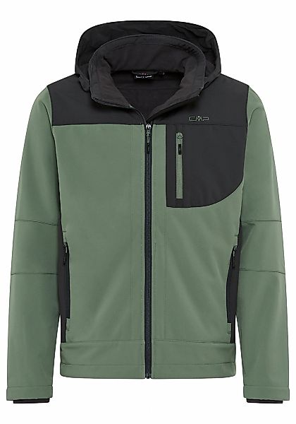 CMP Softshelljacke 1 Stk. tlg. mit Kapuze Wasserabweisend & Winddicht & Atm günstig online kaufen