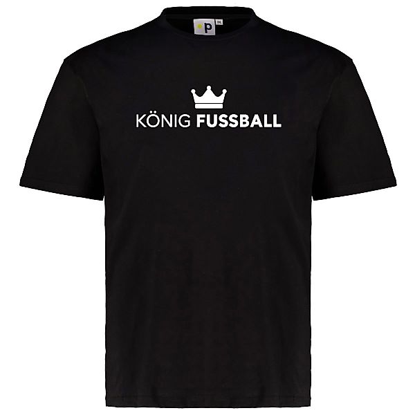 Pfundskerl Motto T-Shirt "König Fussball" Farbe schwarz Größe: 3XL günstig online kaufen