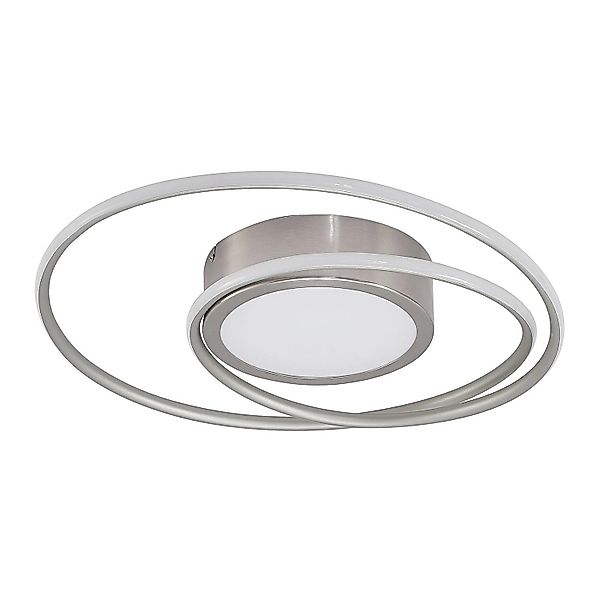 Lindby LED Deckenleuchte Bovia 8032524 Dimmbar mit Leselampe Modern in Alu günstig online kaufen