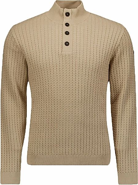 No Excess Mocker Pullover Beige - Größe 3XL günstig online kaufen