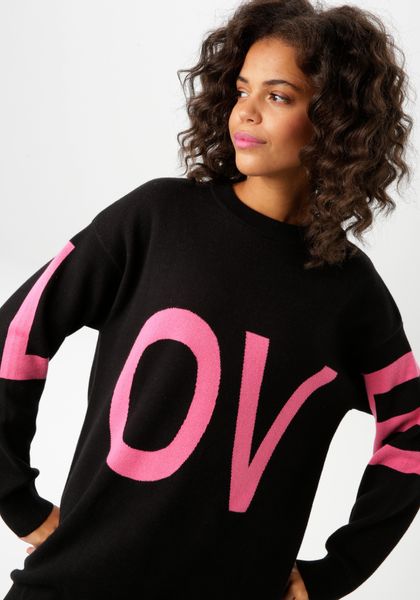 Aniston CASUAL Strickpullover mit eingestricktem LOVE-Schriftzug günstig online kaufen