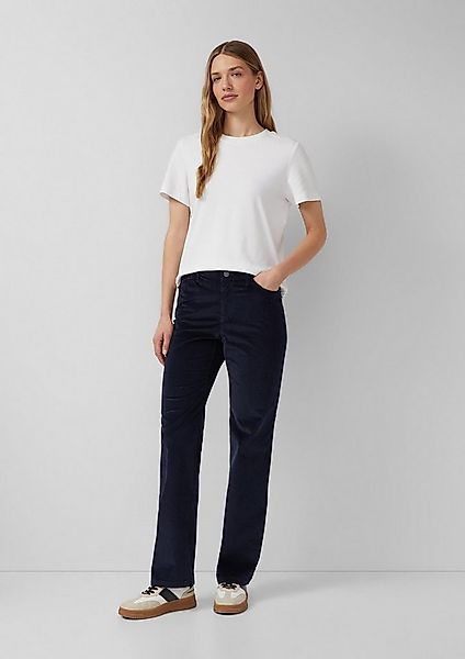 s.Oliver Chinos Hose Cordhose / Regular Fit / Mid Rise / Straight Leg günstig online kaufen