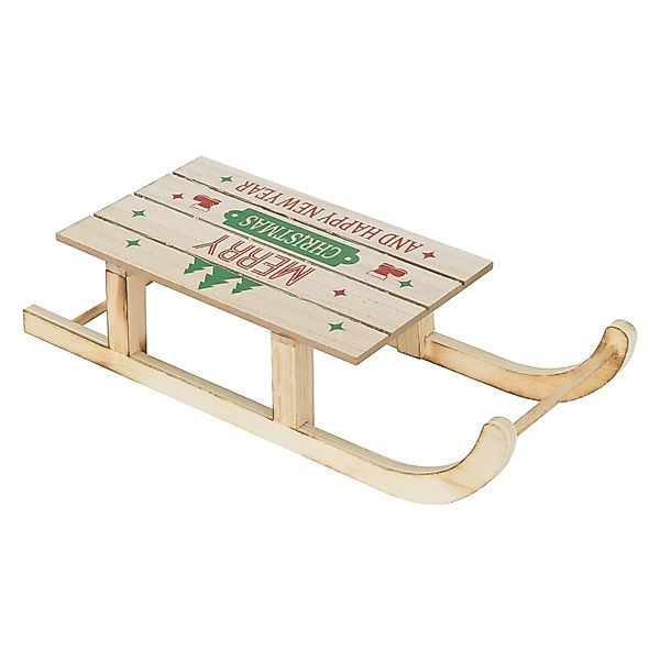 ECD Germany Weihnachtsfigur Dekoschlitten Retro Rodel günstig online kaufen