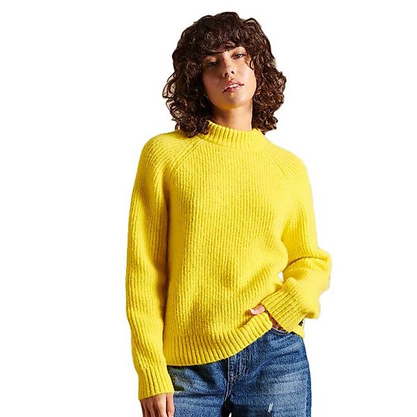 Superdry Alpaca Blend Crew Pullover M Golden Yellow günstig online kaufen