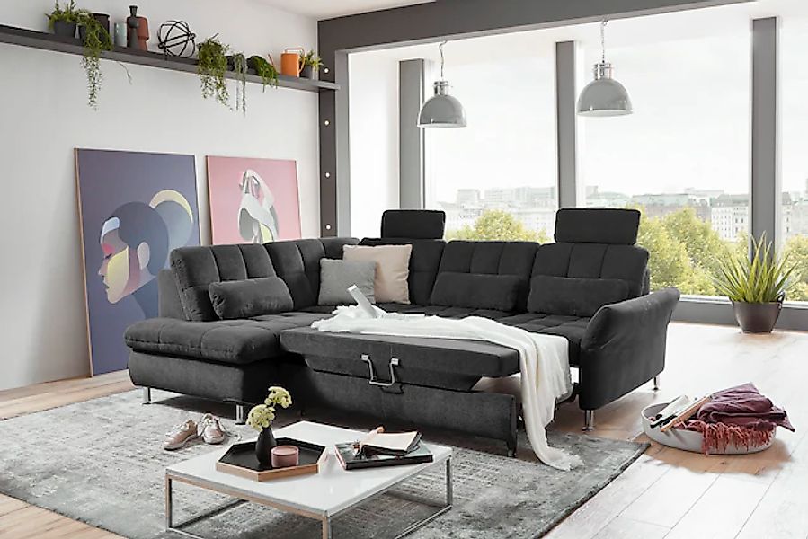 Die PlanBar Ecksofa »MP-IN20016 L-Form mit Federkern-Polsterung« wahlweise günstig online kaufen