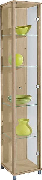 Vitrine  1-türig  BEN ¦ holzfarben ¦ Maße (cm): B: 32 H: 172 T: 33.0 Schrän günstig online kaufen