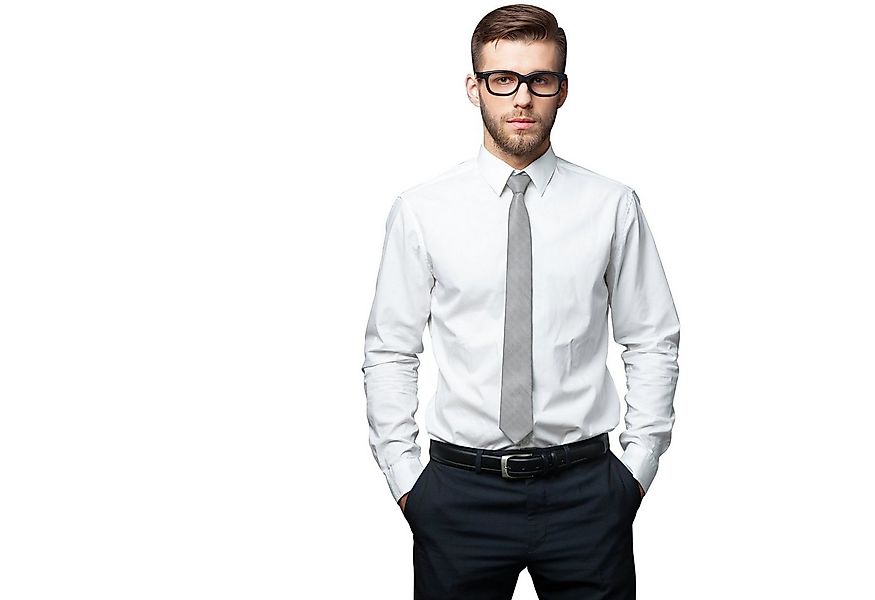 GASSANI Krawatte Schmale Männer Slim-Fit Gestreifte Uni Rips Rippen Herren- günstig online kaufen