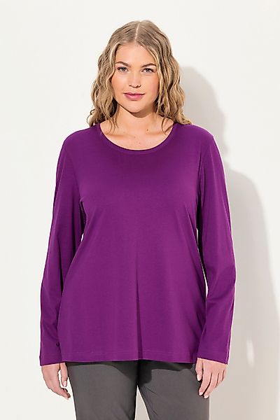 Ulla Popken T-Shirt Shirt Slim Rundhalsausschnitt günstig online kaufen