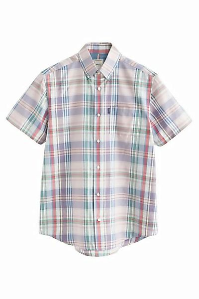 Next Kurzarmhemd Pflegeleichtes Button-Down-Oxford-Hemd (1-tlg) günstig online kaufen