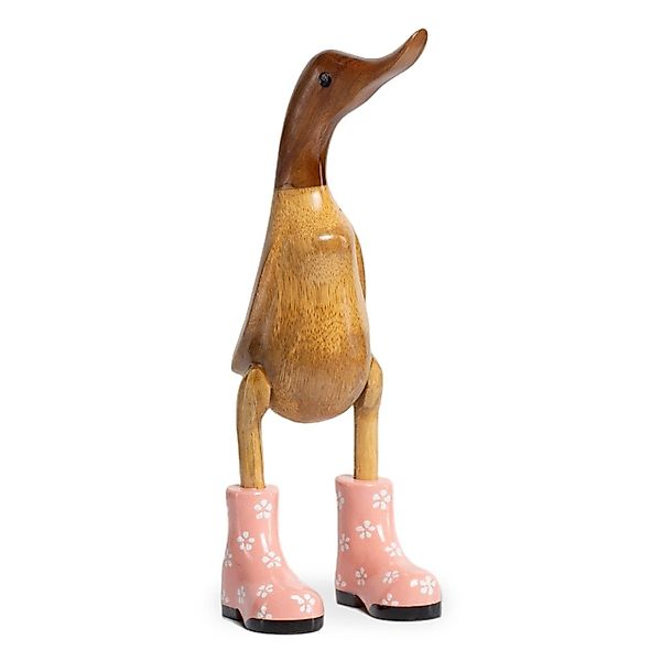 Rikmani Dekofigur Holzfigur Ente Stiefel - günstig online kaufen