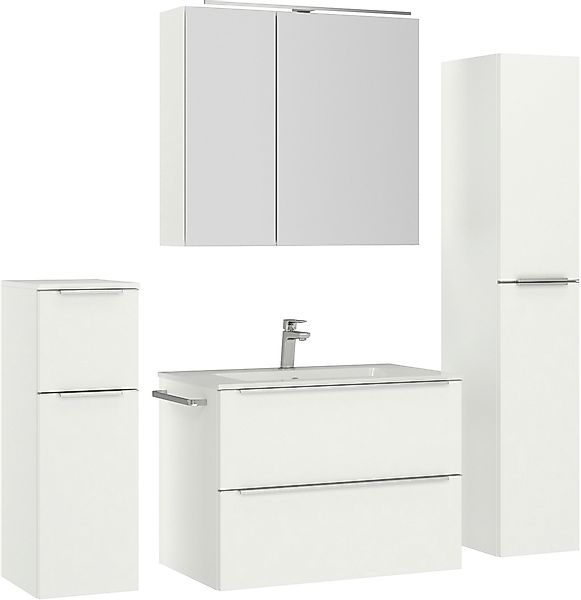 nobilia Badmöbel-Set "Levere" vormontiert, mit Soft-Close, 4 Stk. tlg. günstig online kaufen