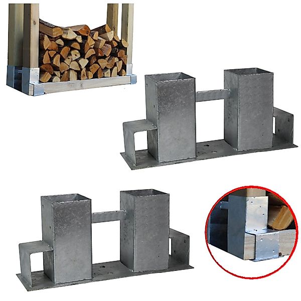 TRUTZHOLM Kaminholzregal Holzstapelhilfe Stapelhilfe Holzstapelhalter Brenn günstig online kaufen
