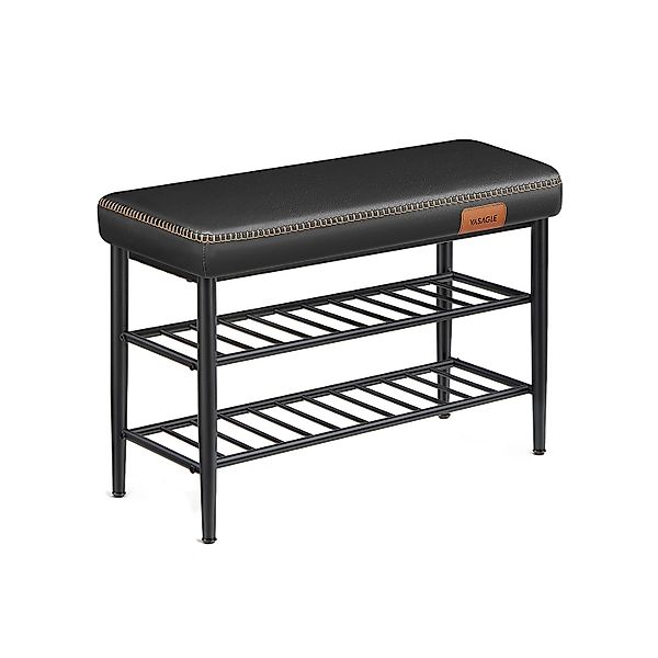 Vasagle Schuhbank 30 cm x 80 cm x 50 cm Schwarz günstig online kaufen