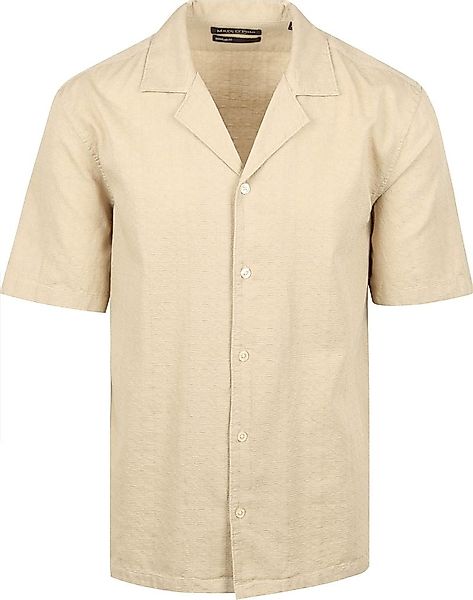 Marc O'Polo Crèpe Hemd Short Sleeves Beige - Größe XXL günstig online kaufen