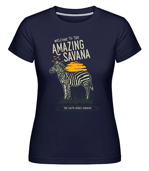 Zebra Amazing Savana · Shirtinator Frauen T-Shirt günstig online kaufen