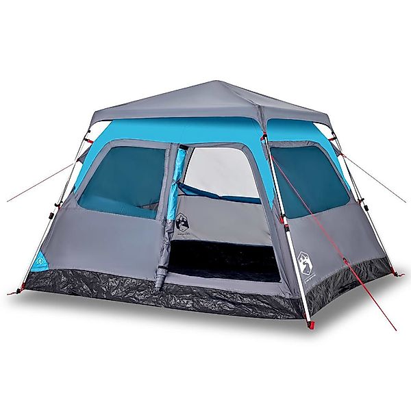 vidaXL Kuppelzelt Kuppel-Campingzelt 4 Personen Blau günstig online kaufen