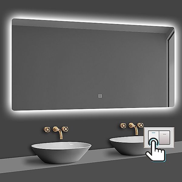 duschspa Badspiegel Spiegel mit LED Beleuchtung günstig online kaufen