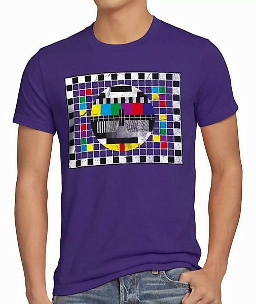 style3 Print-Shirt Herren T-Shirt Testbild big bang sheldon TV monitor retr günstig online kaufen