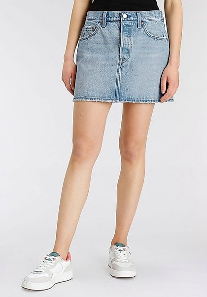 Levi's® Jeansrock ICON SKIRT mit Used-Effekten und ausgefransten Kanten günstig online kaufen