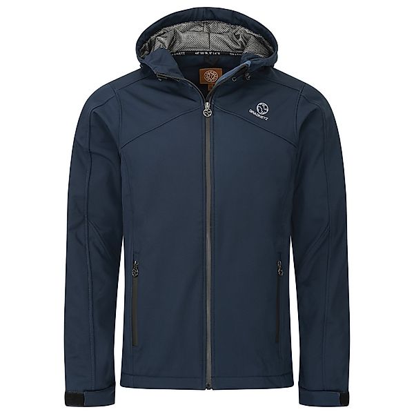 Gradnetz Softshelljacke Herren marineblau (1-St) Kapuze günstig online kaufen